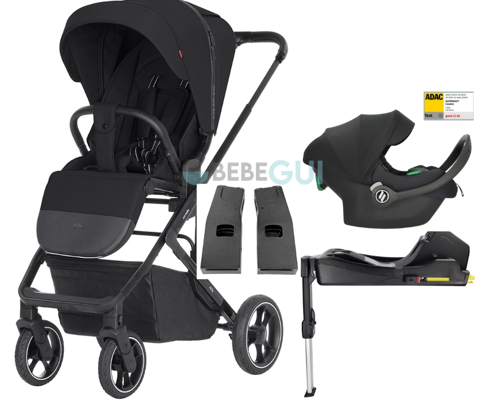 Carrello - ALFA (2024) - Midnight Black + Avionaut - COSMO SMART 2.0 - Black + Avionaut - BASE DOCK 2 +  Adaptadores