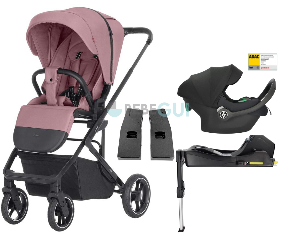 Carrello - ALFA 5508 (2024) - Rouge Pink  + Avionaut - COSMO SMART 2.0 - Black + Avionaut - BASE DOCK 2 +  Adaptadores