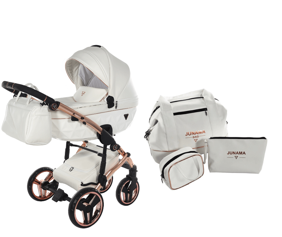 Junama - FLUO LINE  - White/Rose Gold + Saco de Maternidade