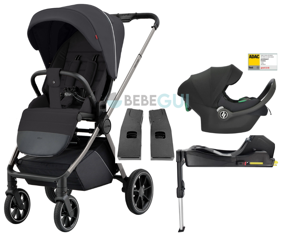 Carrello - ULTRA 5525 -  Matte Grey + Avionaut - COSMO SMART 2.0 - Black + Avionaut - BASE DOCK 2 +  Adaptadores