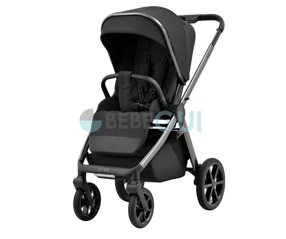 Carrello - OMEGA 6530 - Absolute Black + Avionaut - COSMO - Black + Adaptadores - Bebegui - Cadeiras Auto e Carrinhos