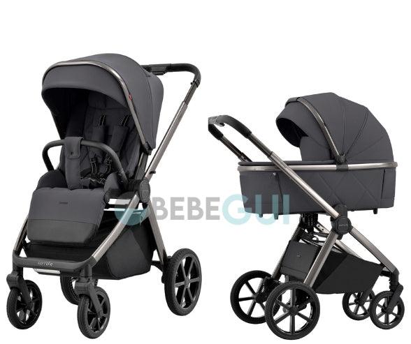 Carrello - OMEGA 6530 - Excellente Grey + Avionaut - COSMO - Black + Adaptadores - Bebegui - Cadeiras Auto e Carrinhos