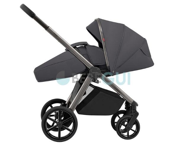 Carrello - OMEGA 6530 - Excellente Grey + Avionaut - COSMO - Black + Adaptadores - Bebegui - Cadeiras Auto e Carrinhos