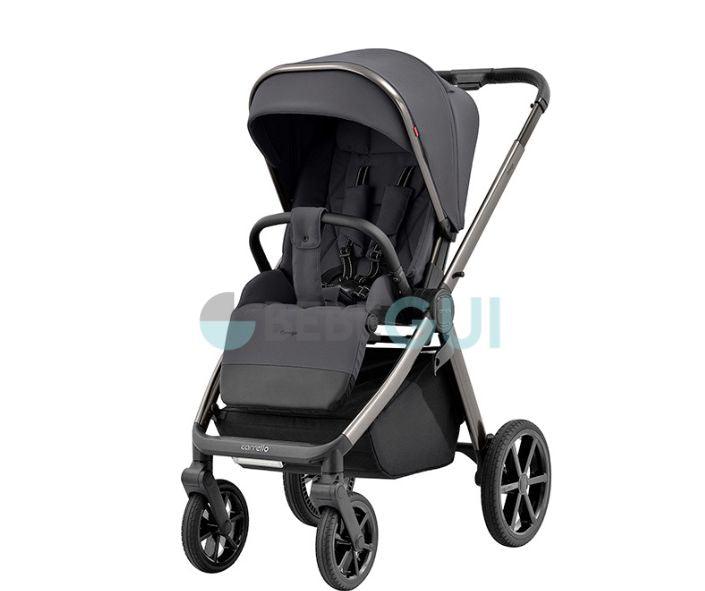 Carrello - OMEGA 6530/1 - Excelente Grey + Avionaut - COSMO - Black + Adaptadores - Bebegui - Cadeiras Auto e Carrinhos